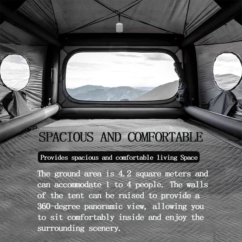 Best-selling high-quality portable hiking folding outdoor inflatable tent square family tent camping outdoor waterproof