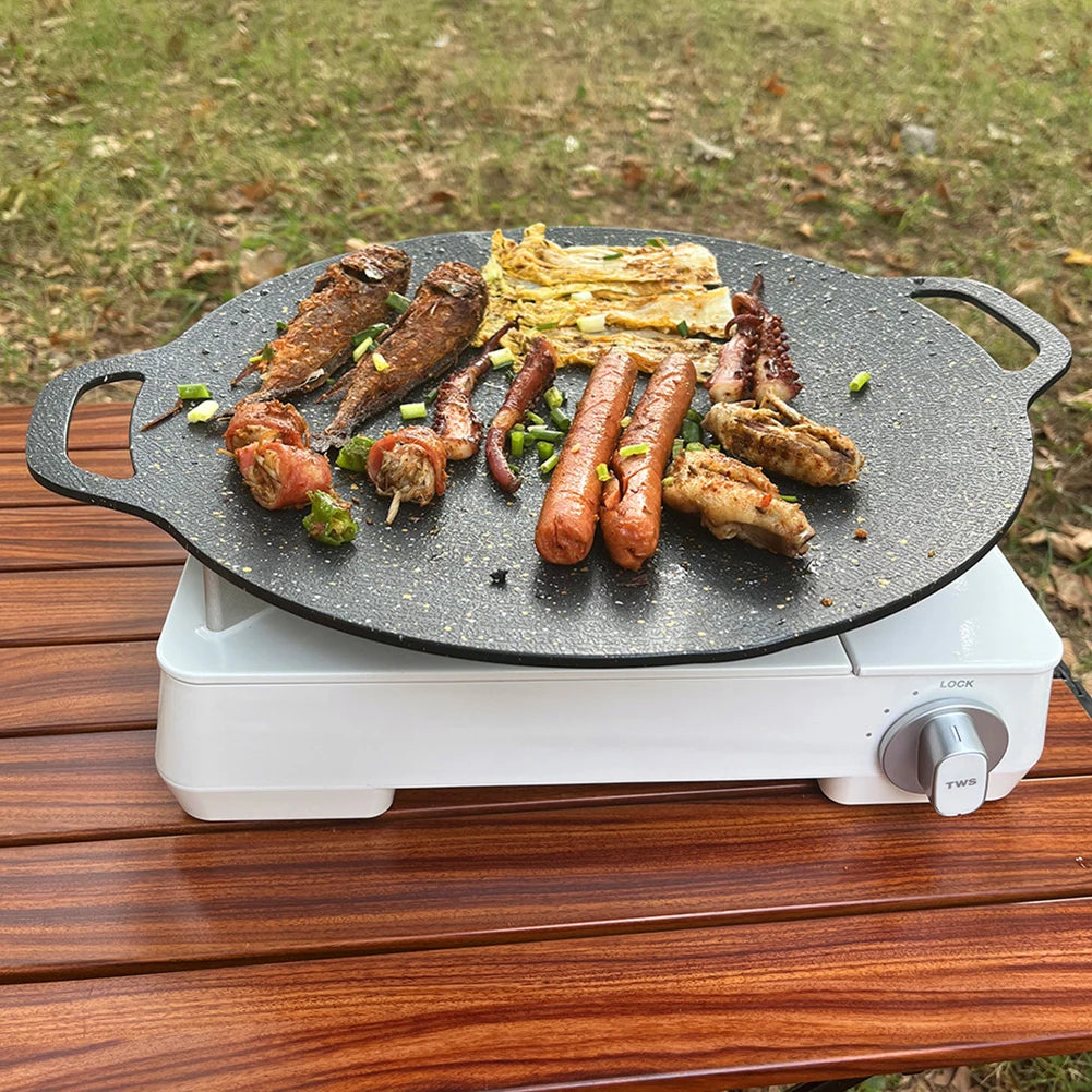 Baking Dishes Pans Non-stick Oil Frying Baking Pan Multi-purpose for Outdoor Camping Kitchen Bakeware Household Tools