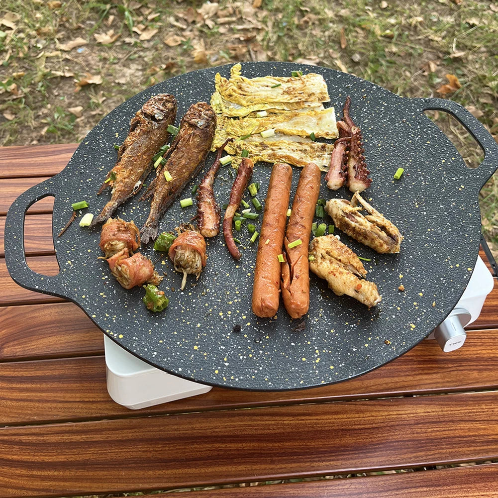 Baking Dishes Pans Non-stick Oil Frying Baking Pan Multi-purpose for Outdoor Camping Kitchen Bakeware Household Tools