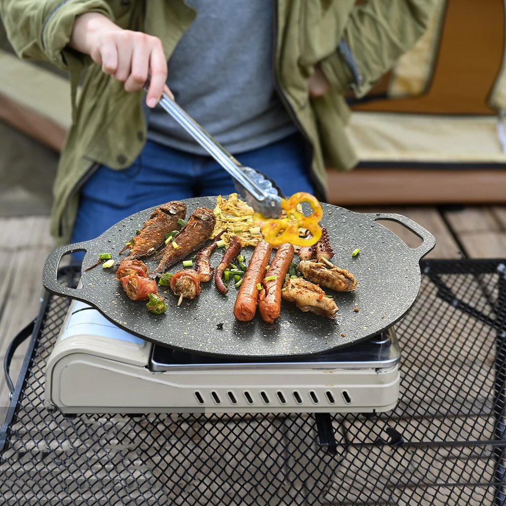 Baking Dishes Pans Non-stick Oil Frying Baking Pan Multi-purpose for Outdoor Camping Kitchen Bakeware Household Tools