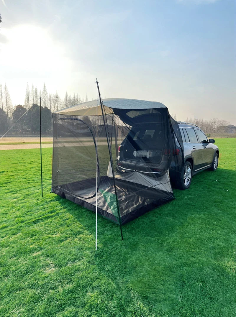 Lohascamping Car box docking tent Portable Waterproof SUV Tail Tent 3-4 people Dome tent Sunshade Tunnel style tent,Large tent,