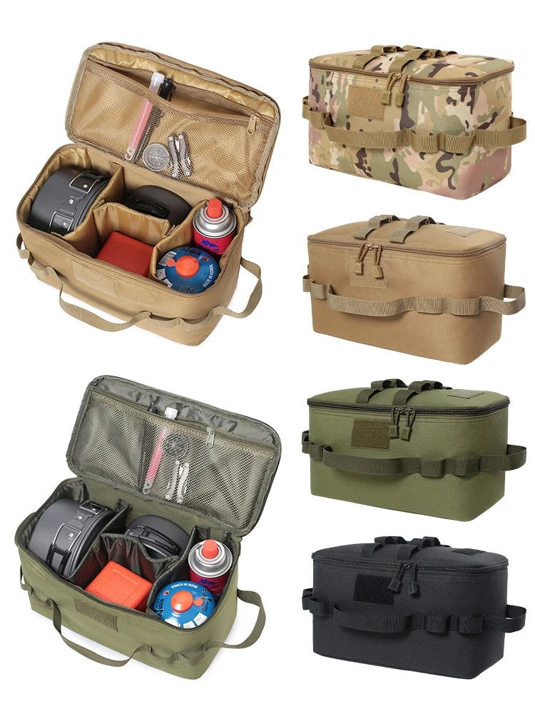 Outdoor Camping Storage Bag Large Capacity Gas Tank Ground Nail Tool Storage Bag Picnic Cookware Organizer Bags