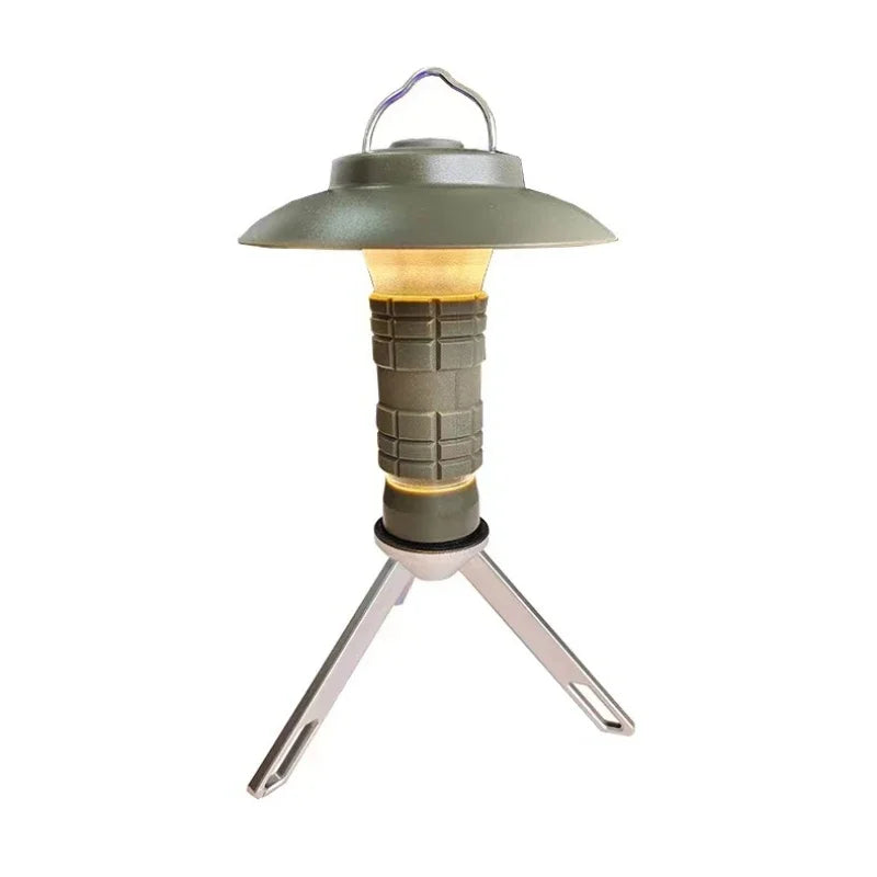 Portable Camping Light with Magnetic USB Rechargeable Camping Lantern Outdoor Led Flashlight Tent Camp Supplies
