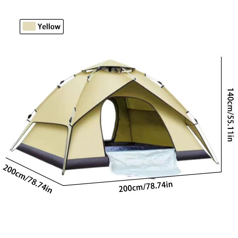Outdoor Tent Camping Automatic Tent double-deck tents double door tent folding camping tent Waterproof Tents Outdoor fish tent