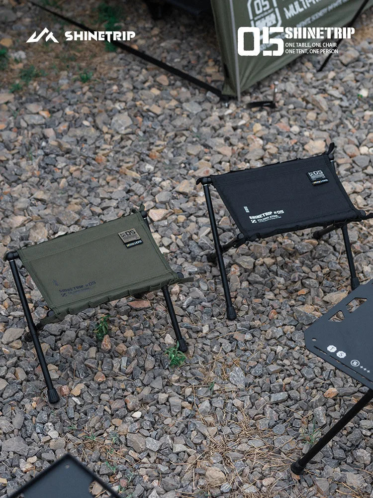ShineTrip Outdoor 05 Series Mazza Ultra Light Folding Storage Aluminum Alloy Portable Folding Stool Mazza