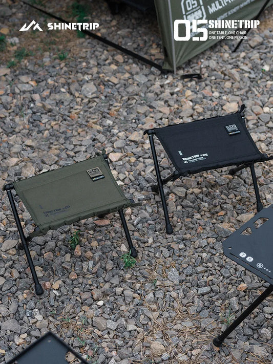 ShineTrip Outdoor 05 Series Mazza Ultra Light Folding Storage Aluminum Alloy Portable Folding Stool Mazza
