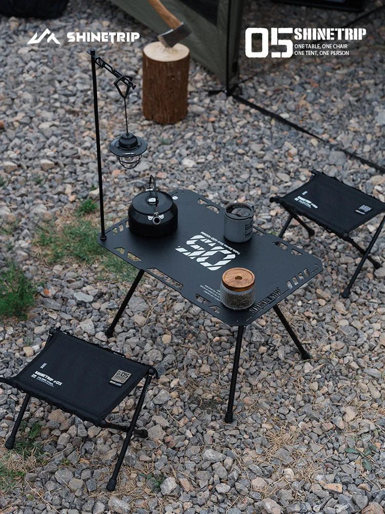 ShineTrip Outdoor 05 Series Mazza Ultra Light Folding Storage Aluminum Alloy Portable Folding Stool Mazza