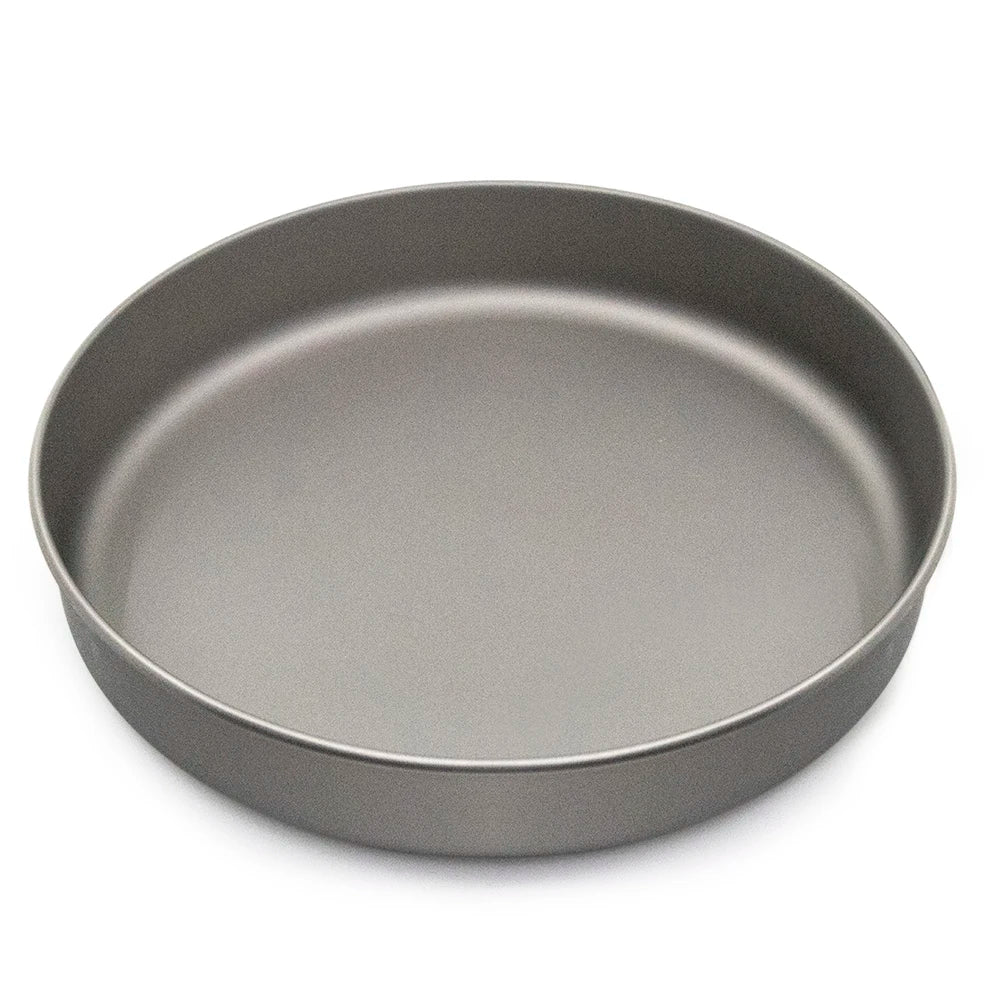 750ml/1000ml Ultralight Titanium Frypan Outdoor Camping Hiking Tableware Cookware Picnic Cooking Frying Pan 2023