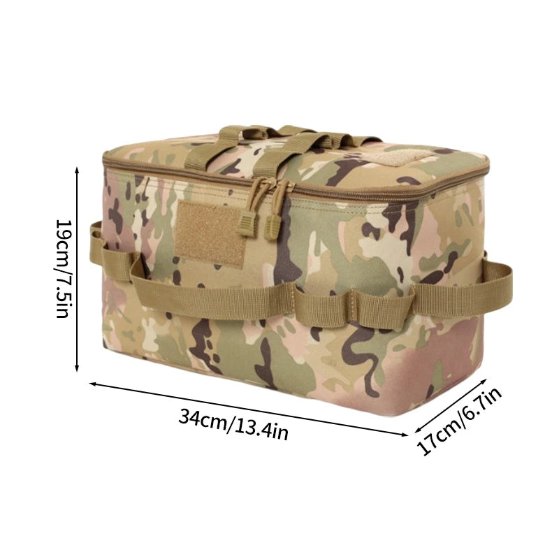 Outdoor Camping Storage Bag Large Capacity Gas Tank Ground Nail Tool Storage Bag Picnic Cookware Organizer Bags