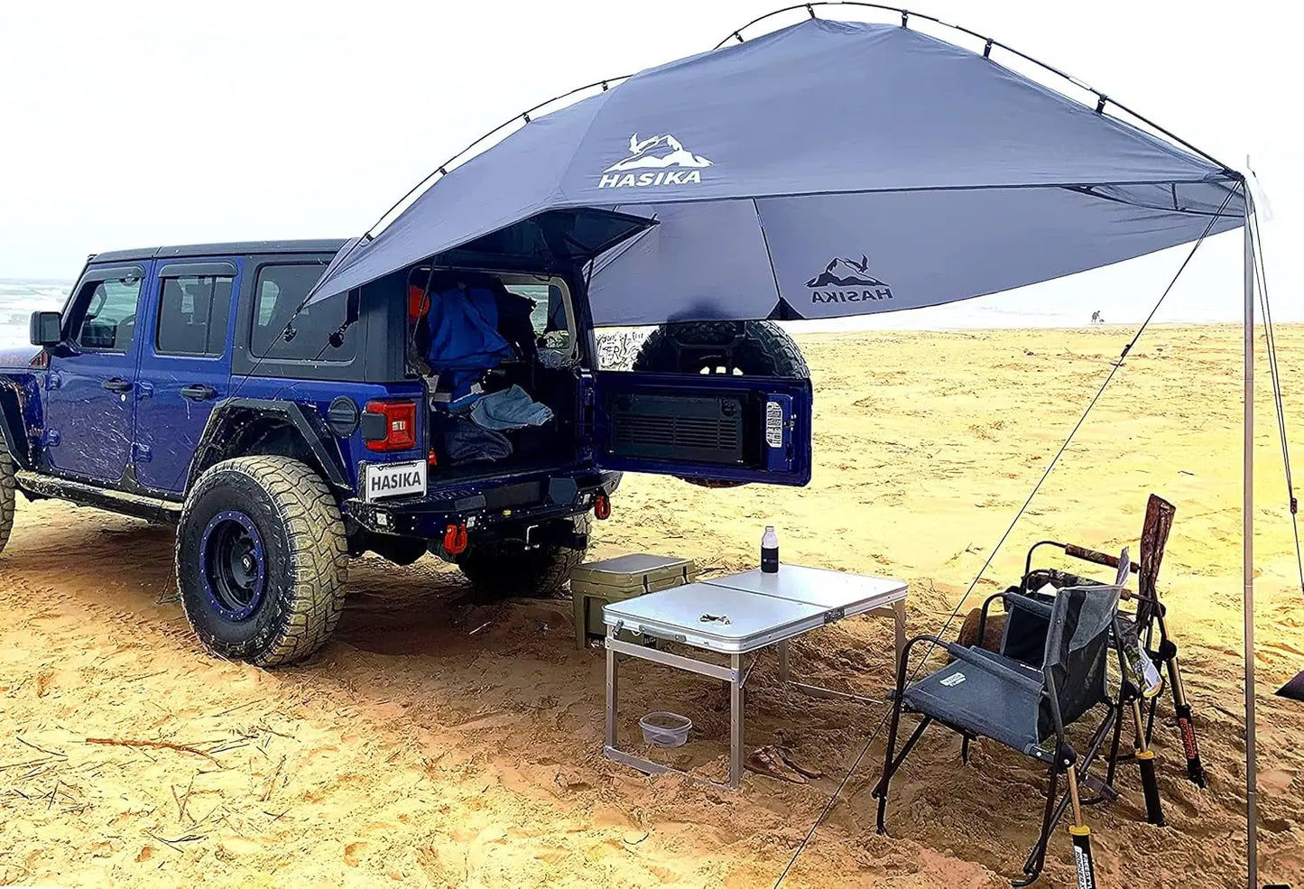 Multipurpose camping tents truck beds, SUVs, vans and drop portable teardrop awnings with tear resistant tarpaulins