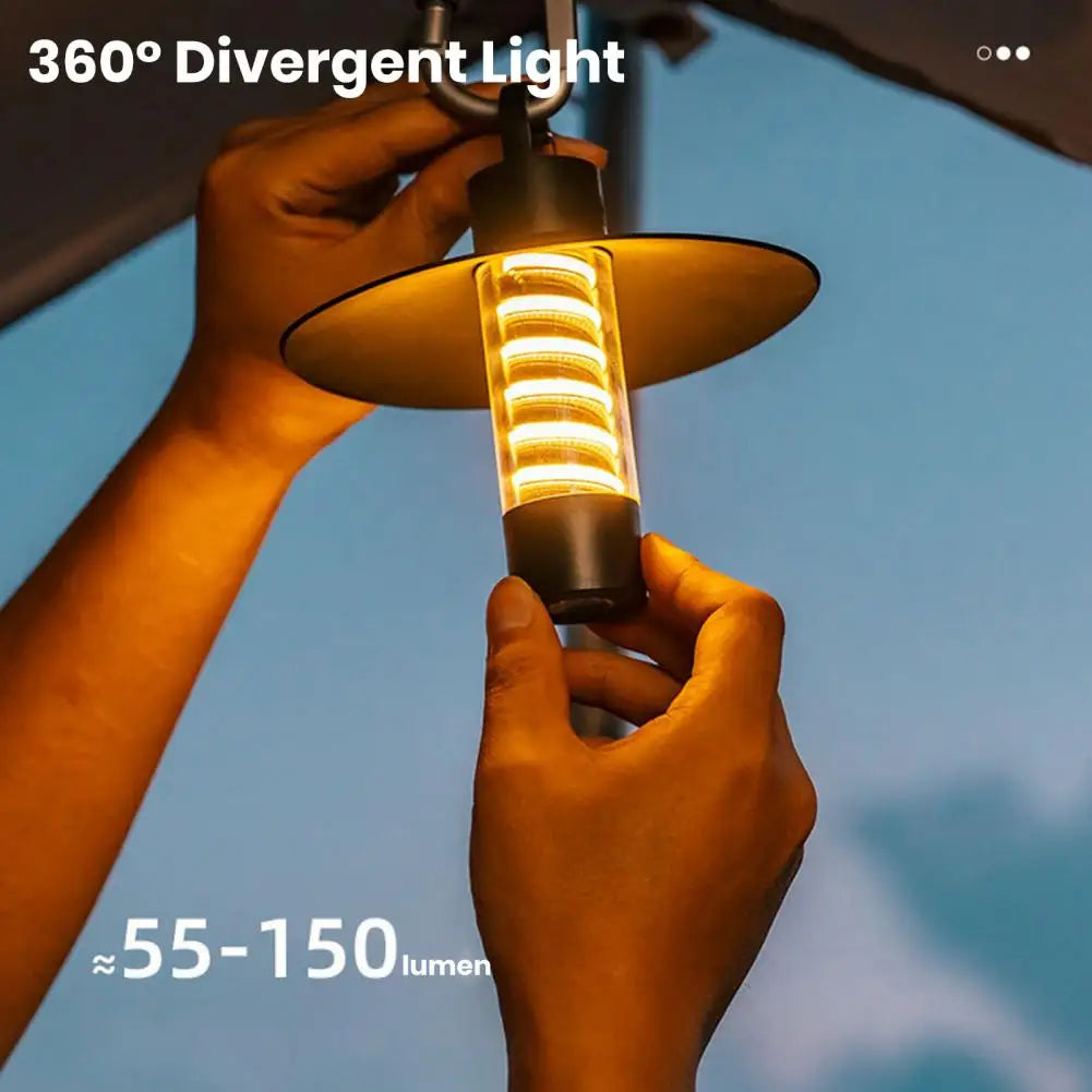 Safe Camping Light Super Bright Led Camping Lantern for Hiking Fishing Emergencies Dimmable Waterproof Rechargeable Tent Light
